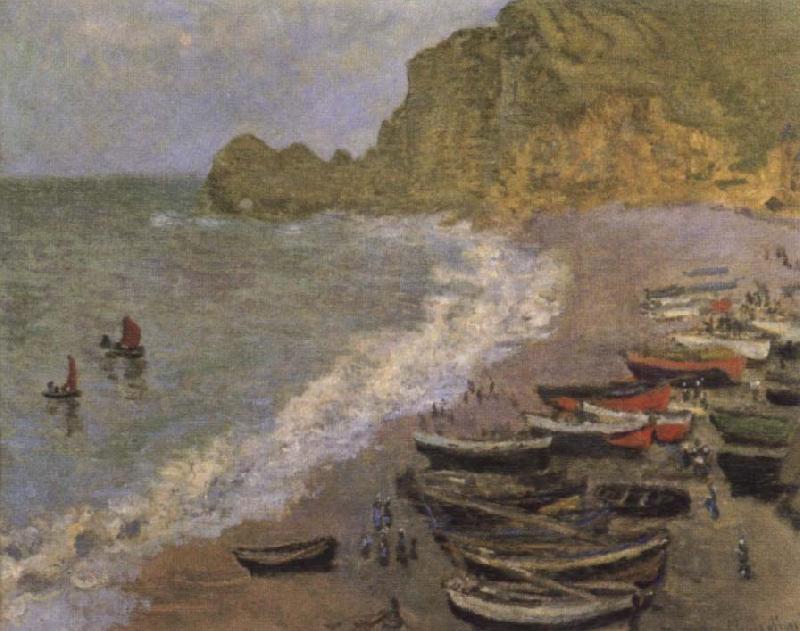 Claude Monet The Beach at Etretat oil painting picture